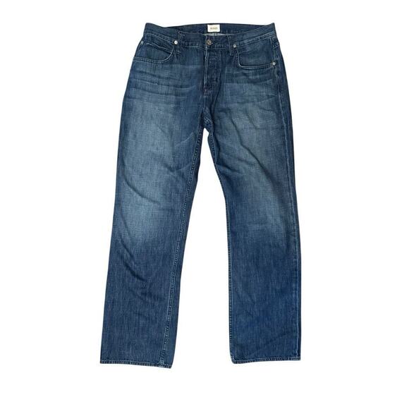 Hudson Wilde Relaxed Straight Button Fly Denim Jeans Button Fly 33 x 33 - Picture 1 of 11